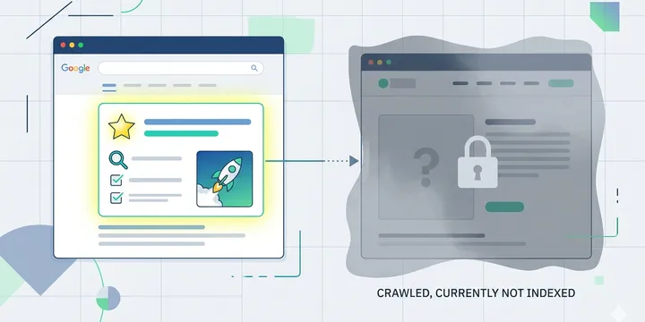 Editorial hero image for the core concept of this post. How to read `Crawled - currently not indexed` operationally