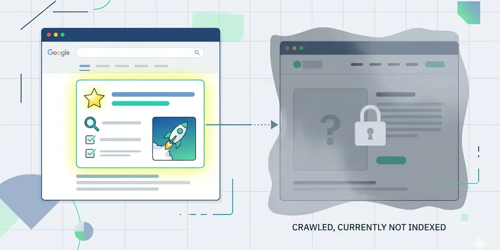 Editorial hero image for the core concept of this post. How to read `Crawled - currently not indexed` operationally